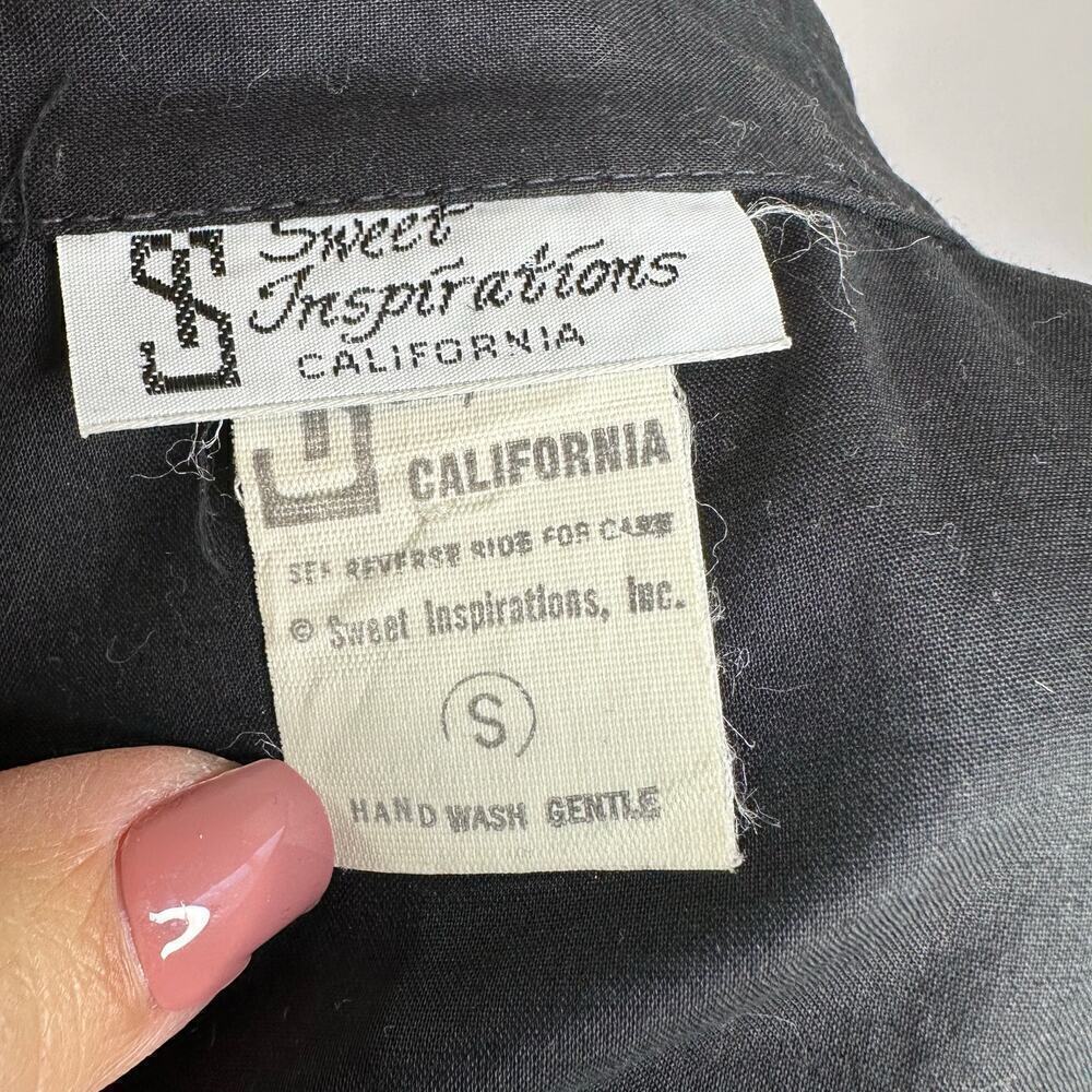 Vintage 1980s Sweet Inspirations Western Pearl Snap Rhinestone Shirt - Picture 7 of 8